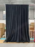 Kit de cadre pour rideaux et draperies robuste, hauteur/largeur réglables pour les événements de fête et de mariage, support de toile de fond pour rideaux et draperies