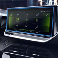 Film de protection d'écran en verre trempé pour Peugeot 208/E208 2020-2021, accessoires intérieurs de navigation GPS 7 pouces et 10,1 pouces