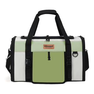 Sac de transport transparent en maille souple pour animaux de compagnie, noir, en nylon, avec fermeture éclair, motif chat de dessin animé, forme carrée, taille L pour chats - Product Image 3