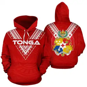 Тонга полинезийская толстовка с капюшоном для мужчин, пуловер с сублимационной подкладкой, пуловер с длинным рукавом и капюшоном, Повседневная Толстовка со шнурком