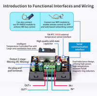 Module d'alimentation régulateur de tension numérique à courant continu XY-SK120 avec écran LCD couleur VA à angle de vision complet et mise à niveau du micrologiciel