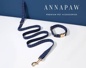 Ensemble de nœuds personnalisés en velours bleu uni faits à la main pour chiot avec nom gravé, collier personnalisé pour chien mâle - Product Image 4