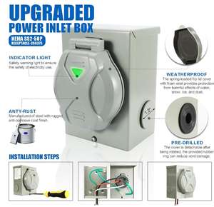 <span class=keywords><strong>Cable</strong></span> de extensión de generador de 50 <span class=keywords><strong>amperios</strong></span>, <span class=keywords><strong>Cable</strong></span> generador de <span class=keywords><strong>25</strong></span> pies, V 125/250V, 12500W, <span class=keywords><strong>Cable</strong></span> de alimentación del generador NEMA 14-50P/W - Product Image 4