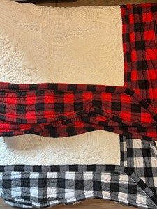 Manta de Algodón 100% con Bordado de Cuadros a la Vichy para Bebé Recién Nacido, Estilo Boutique, con Borde Festoneado, Regalo para Baby Shower - Product Image 3