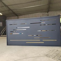 Rampe en alliage d'aluminium découpée au laser, antirouille, hauteur, longueur et épaisseur de tube personnalisables pour balcon, escalier, villa, jardin, clôture