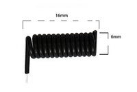 Antenne spirale isolée en caoutchouc noir 2dBi 315MHz 433MHz pour réception et transmission Wifi, module de communication pour télécommande