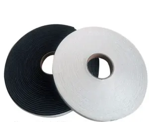 2mm 3mm 4mm 5mm 6mm 8mm 10mm 12mm Single Double Sided White Paper Liner Black Grey PVC Foam Tape For Window Door Sealing Glazing