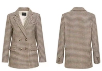 Meilleure vente de tissu teint en fil petit tissu tweed à carreaux pied de poule pour vêtements