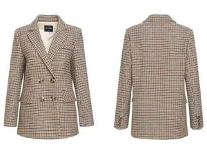 畅销色织面料小犬牙格子花呢面料服装 - Product Image 5