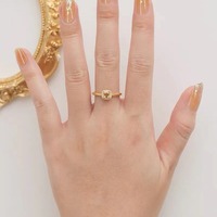 Bagues de luxe 2024 en or 18 carats avec diamant moissanite, charmantes pour les fiançailles et les mariages