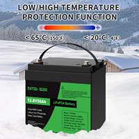 Batterie LiFePO4 DATOU BOSS 12V 50Ah, batterie rechargeable à décharge profonde avec BMS intelligent pour système solaire, camping-car, marine, hors réseau, STOCK UE