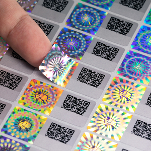 Adesivi Olografici Personalizzati con Codice <span class=keywords><strong>QR</strong></span> 3D, Etichette Anticontraffazione QS, OEM/ODM Benvenuti per Etichette di Imballaggio - Product Image 1