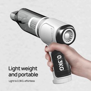Aspirateur de voiture portable intelligent 120W avec charge USB, 3 buses de nettoyage, pour tapis, sec et humide - Product Image 4