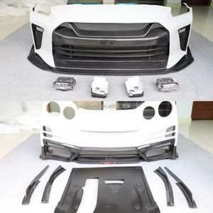TOP Style in fibra di carbonio Body Kit per <span class=keywords><strong>Nissan</strong></span> <span class=keywords><strong>GT</strong></span> <span class=keywords><strong>R</strong></span>/R35 nuova condizione include paraurti anteriore minigonne laterali posteriore paraurti posteriore alettone - Product Image 6