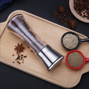 Botella de molinillo Manual de cocina para el hogar de 180ml, molinillos de alimentos de Metal para condimentar <span class=keywords><strong>pimienta</strong></span> <span class=keywords><strong>negra</strong></span> <span class=keywords><strong>y</strong></span> botella de vidrio de sal marina - Product Image 6