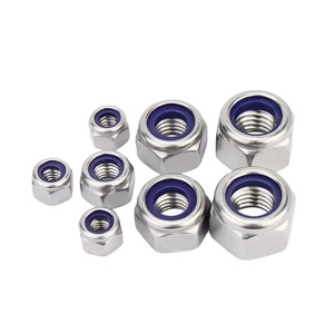 Écrou de blocage en nylon autobloquant épaissi 304 acier inoxydable DIN982 M4 M5 M6 M8 M10 M12 M14 M16 M18 M20 M22 M24 - Product Image 1