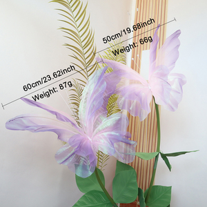 50cm nhân tạo ba chiều Gradient bướm lễ hội tự làm lễ Tạ ơn trang trí nhà bố trí sân khấu cho trang trí tiệc - Product Image 2