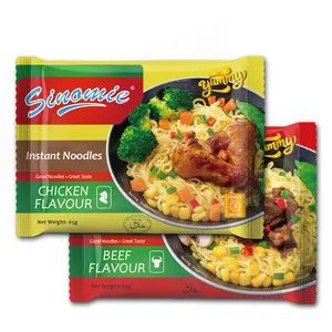 85g Ramen Noodles Chicken Chinese SINOMIE Brand Quick Kooking Stir Fried Halal Bag Packing Instant Noodles