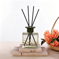 Diffuseur d'arômes en verre 200 ml au design unique et mignon, pour rafraîchir l'ambiance de la maison, avec peinture colorée et bouchon à vis de luxe