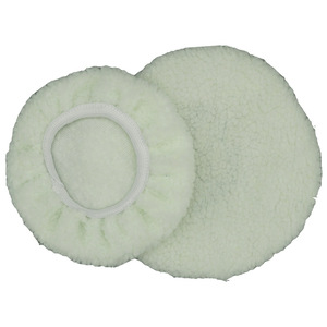 ผ้าขนแกะขัดเคลือบสีรถยนต์ ขนาด 5-10 นิ้ว สีขาว ผ้าไมโครไฟเบอร์สำหรับเปลี่ยน ใช้สำหรับทำความสะอาดและดูแลรักษารถยนต์ - Product Image 4