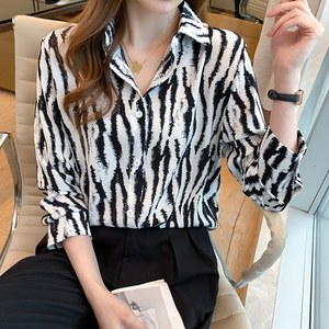 <span class=keywords><strong>Camicia</strong></span> libera da <span class=keywords><strong>donna</strong></span> di Design estivo all'ingrosso con stampa a colori Spot manica lunga <span class=keywords><strong>camicia</strong></span> casual da ufficio da <span class=keywords><strong>donna</strong></span> - Product Image 3