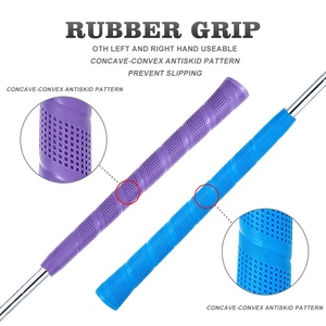 फैक्टरी प्रत्यक्ष बिक्री डबल साइड गोल्फ पटर रंगीन पकड़ रबर हेड गोल्फ क्लब जूनियर थोक बच्चों के लिए मिनी गोल्फ पटर - Product Image 3