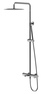 <b>Shower</b> Set, Flat <b>Shower</b>, 3-Function, Chrome/Matte Black/Brushed Nickel, Rainfall+Handheld+Body Jets Wall Mount <b>Shower</b> <b>System</b>, - Product Image 4