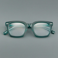 Gafas de Acetato Cuadradas Multicolores, Monturas Versátiles para Toda Ocasión