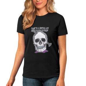 Eso <span class=keywords><strong>es</strong></span> un lote horrible, jarabe para toser, camiseta personalizada para hombre, estampado de Calavera, 100% algodón, Manga corta transpirable ecológica - Product Image 4