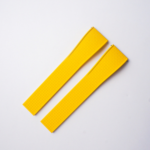 Jettda alta calidad 20/22mm cortado a medida FKM bandas de reloj de goma correa de reloj impermeable correas de goma con estampado tropical CTS - Product Image 6