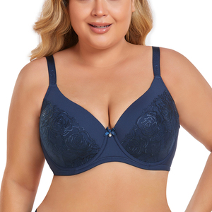 BINNYS Sostenes Pour Femmes Grandes Taille <span class=keywords><strong>Bonnet</strong></span> Sujetador Para Mujer Dentelle Broderie Grande Taille Grande Coupe Soutien-Gorge à Armatures pour Femmes - Product Image 1