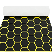 Revêtement de pont en mousse EVA KT GuoMei moderne noir et jaune, durable, résistant aux UV, antidérapant, pour bateaux, utilisation extérieure, installation facile DIY