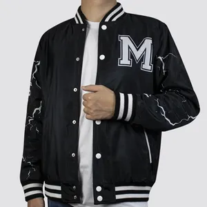 Tendencia 2023 Reversible Sublimation Printer Varsity Baseball Customer Bomber Jackets Vestes Pour Hommes