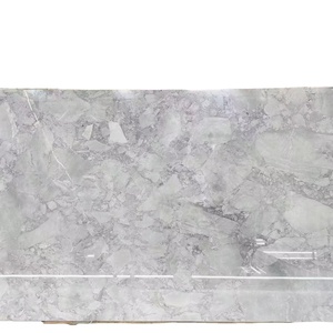 Marmo Naturale Grigio <span class=keywords><strong>con</strong></span> Venature Bianche a Nuvola, Resistente alle Macchie e all'Usura, Grande Lastra Moderna per Cucina, Sala da Pranzo e Villa - Product Image 1