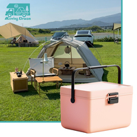 JDA RV Accessoire 12L Portable En Plastique Glacière Coffre Avec Poignée De Refroidissement Coffre Seau Alimentaire Glacière