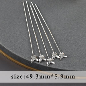 M1114 Mehrformige Kupfermetall-Nadeln in Gold- und Silberfarben für Damen-Schmuckherstellung Zubehör 10 Stück/Los - Product Image 4