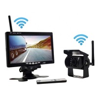 7 pouces écran Lcd AHD étanche voiture rétroviseur sauvegarde caméra de recul Kit de système pour camion Bus