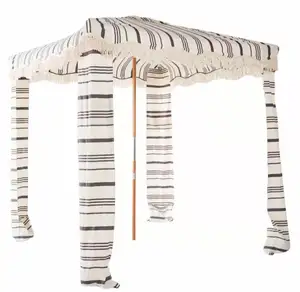 Carpa de <span class=keywords><strong>Playa</strong></span> Cuadrada de Cuatro Esquinas, Tipo Wigwam, con Protección Solar, Portátil, de Aluminio, para un Verano Fresco en la <span class=keywords><strong>Playa</strong></span> - Product Image 1