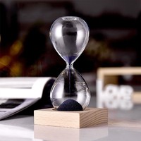 Timer Jam Pasir 5 10 15 30 45 Menit, Set Timer Kaca, Pasir Warna-Warni Custom, Aksesoris Rumah, Jam Pasir untuk Dekorasi Rumah