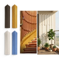 Panel Dinding 3D Geometris Segitiga PC Ringan Tahan Air Modern untuk Dekorasi Dinding Latar Belakang Ruang Tamu, Villa, Kantor, dan Salon