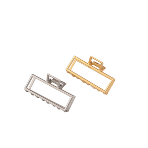Fermaglio per capelli in metallo Angelina Square, 7,5 cm, a forma rettangolare, per donne e ragazze, uso quotidiano, alta qualità - Product Image 1