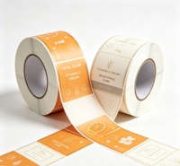 Étiquettes autocollantes personnalisées en PE durable et imperméable pour bouteilles de cosmétiques, origine Guangdong, impression numérique UV, marque Zhiye