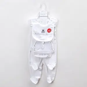 Newborn Essentials Unisex Layette Gift Set for Baby Girls or Baby Boys 8Pcs Gender Neutral Baby Clothes for 0-9Month