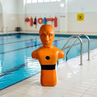 Mannequin de sauvetage durable Niufurui Orange pour l'entraînement au sauvetage aquatique, sécurité de la natation, fibre de verre renforcée