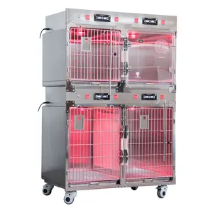 Veterinary Equipment Veterinary Icu Cages Veterinary Animal Pet Incubator Dog Oxygen ICU Cage Hospital For Veterinary Icu Cages