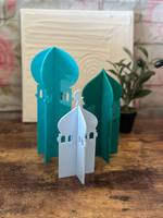 Panneau Ramadan en acrylique, Décoration Ramadan en acrylique, Minaret 3D pour table