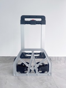 Aluminium Opvouwbare Steekwagen 265 Lbs <span class=keywords><strong>Trolley</strong></span> Kar Telescopische Handgreep Twee Wielen Opbergwagen Draagbare Kar - Product Image 3