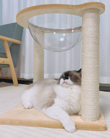 En gros : Arbre à chat avec griffoir, lit pour chat capsule spatiale, maison pour chat transparente et arbre à chat intégré, articles pour chats