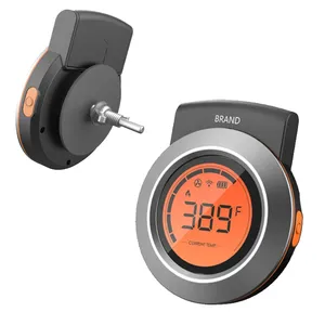 AT-01 Slimme Afstandsbediening voor Draadloze 2-Kanaals Waterdichte Goede Kwaliteit Vleesthermometer Kalibratie Roestvrijstalen Sonde OEM - Product Image 2