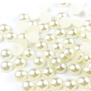 Perlas <span class=keywords><strong>de</strong></span> Plástico ABS <span class=keywords><strong>de</strong></span> 500g, Forma Semicircular, Alto Brillo, Color Beige Plano, para Joyería y Decoración <span class=keywords><strong>de</strong></span> Teléfonos al por Mayor - Product Image 3